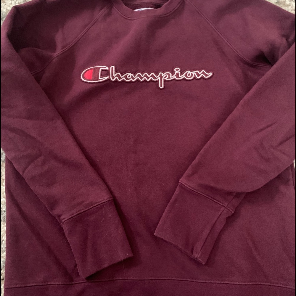 Maroon Champion Crewneck